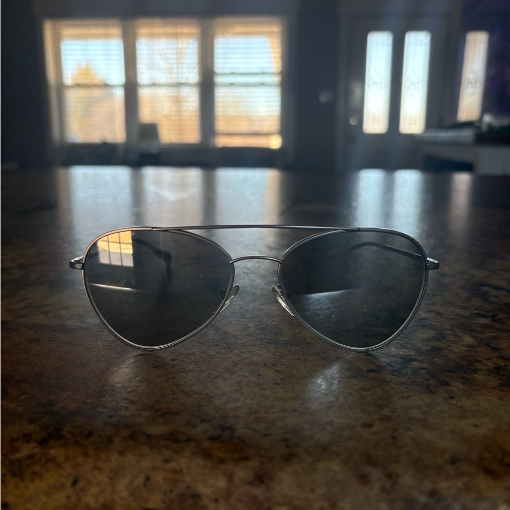 Silver Aviator Sunglasses
